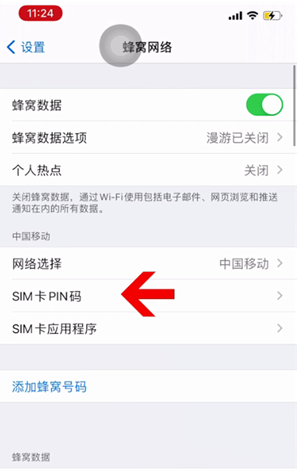 张家川苹果14维修网分享如何给iPhone14的SIM卡设置密码 